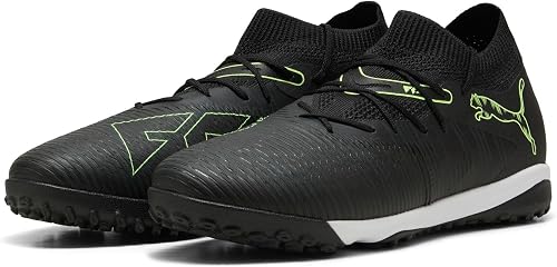 Puma Chaussures de Football Future 8 Match Unisexes, Puma Noir pétillant Vert Cl