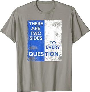 Debate Team TWO SIDES Aff Neg Debater T Shirt