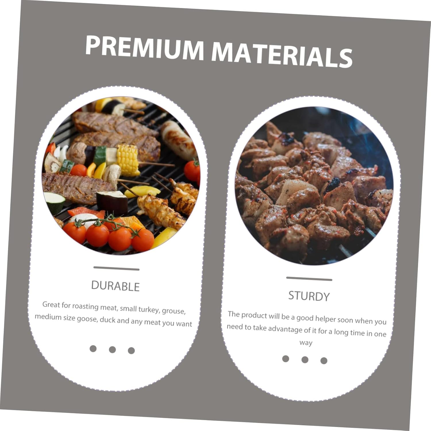 Stainless Steel Chicken Roaster Rack Durable Grilled Stand for Roasting Chicken and Meat Easy to Clean for Outdoor Cooking and Bbqs