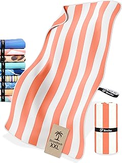 NirvanaShape Strandtuch XXL - Strandhandtuch mit über 32 Strand-Muster - schnelltrocknende Mikrofaser Badetuch, Microfaser Handtuch, Badehandtuch - 200 x 90 cm
