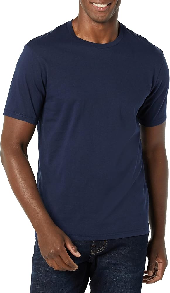 Amazon Essentials Men's Short-Sleeve Crewneck T-Shirt, Pack of 2