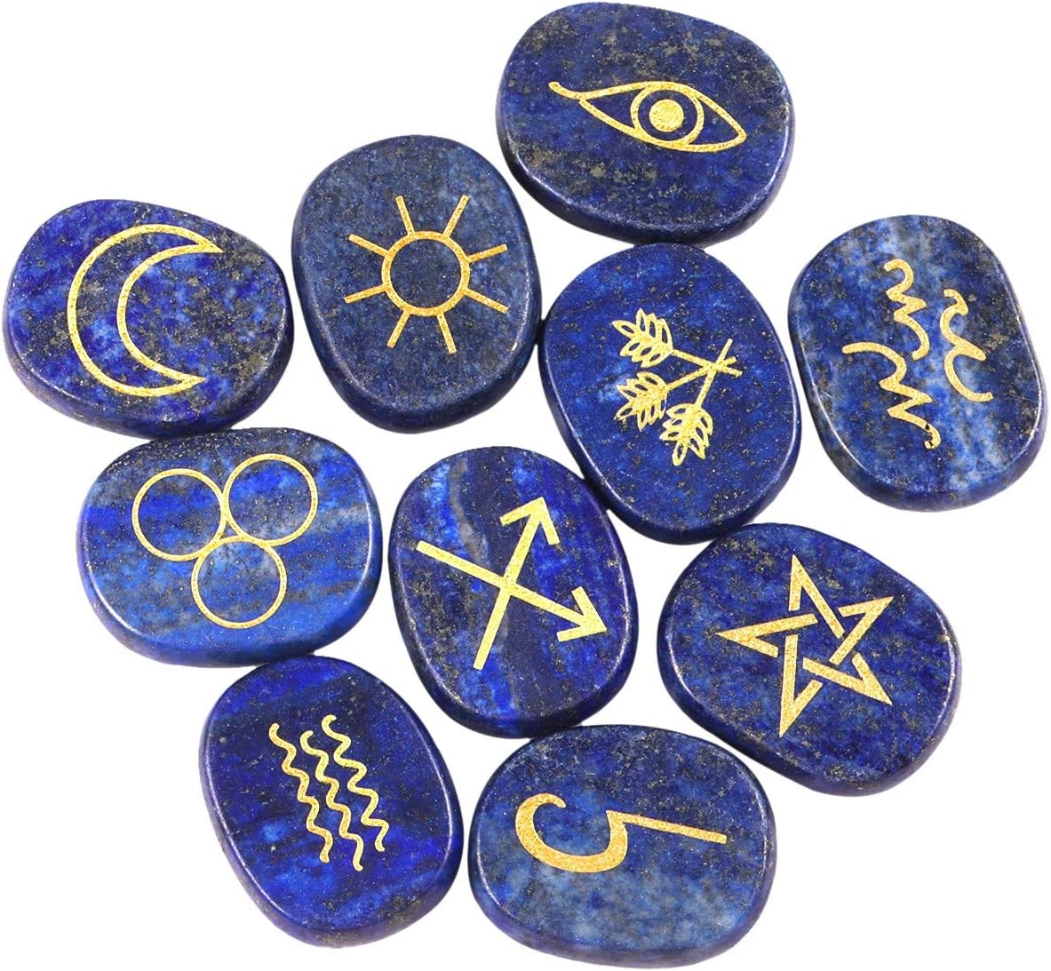 Piedras De Runas De Vidrio Con Bolsa Y Libro Guía – Set Adivinación Gitana, Decoración Y Herramienta De Meditación