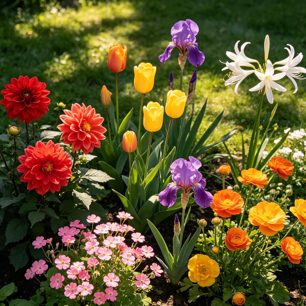 FioriRizoma multicolore - giardino di giardino 60Bulbi