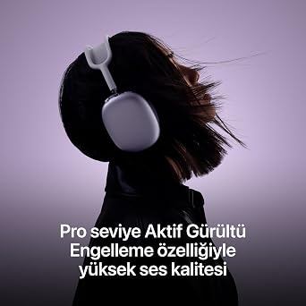 Apple AirPods Max Kablosuz Kulak Üstü Kulaklık, Pro Seviye Aktif Gürültü Engelleme, Şeffaf Mod, Kişiselleştirilmiş Uzamsal Ses, USB-C Şarj, iPhone için Bluetooth Kulaklık – Turuncu