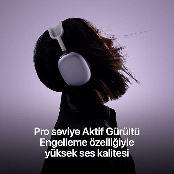 Apple AirPods Max Kablosuz Kulak Üstü Kulaklık, Pro Seviye Aktif Gürültü Engelleme, Şeffaf Mod, Kişiselleştirilmiş Uzamsal Ses, USB-C Şarj, iPhone için Bluetooth Kulaklık – Turuncu