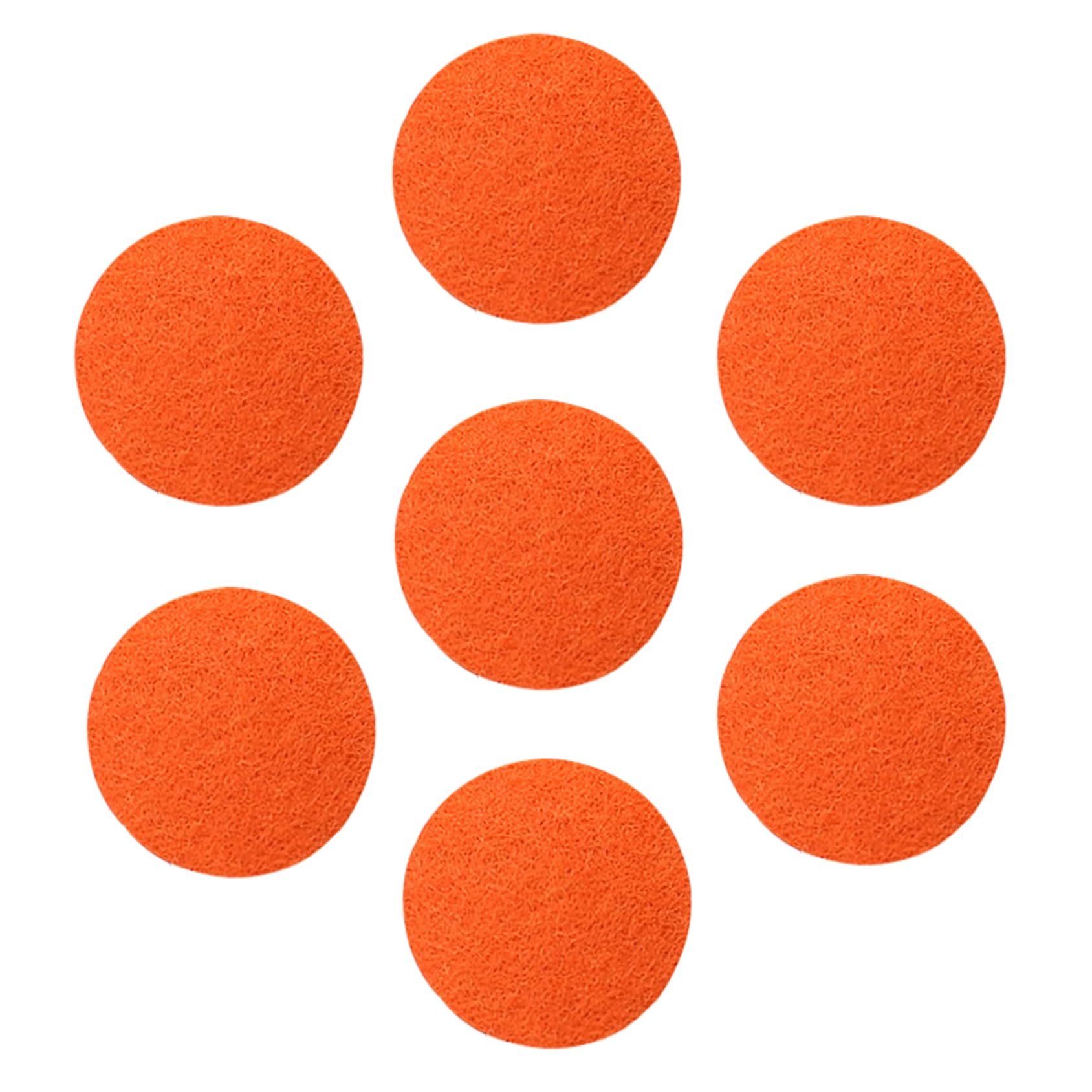 tBesme 100 PCS Adhesive Felt Circles,1.5 inch Self-Adhesive Felt Sticker for Party DIY Craft Projects,Sewing Handcraft Finishing (Orange)
