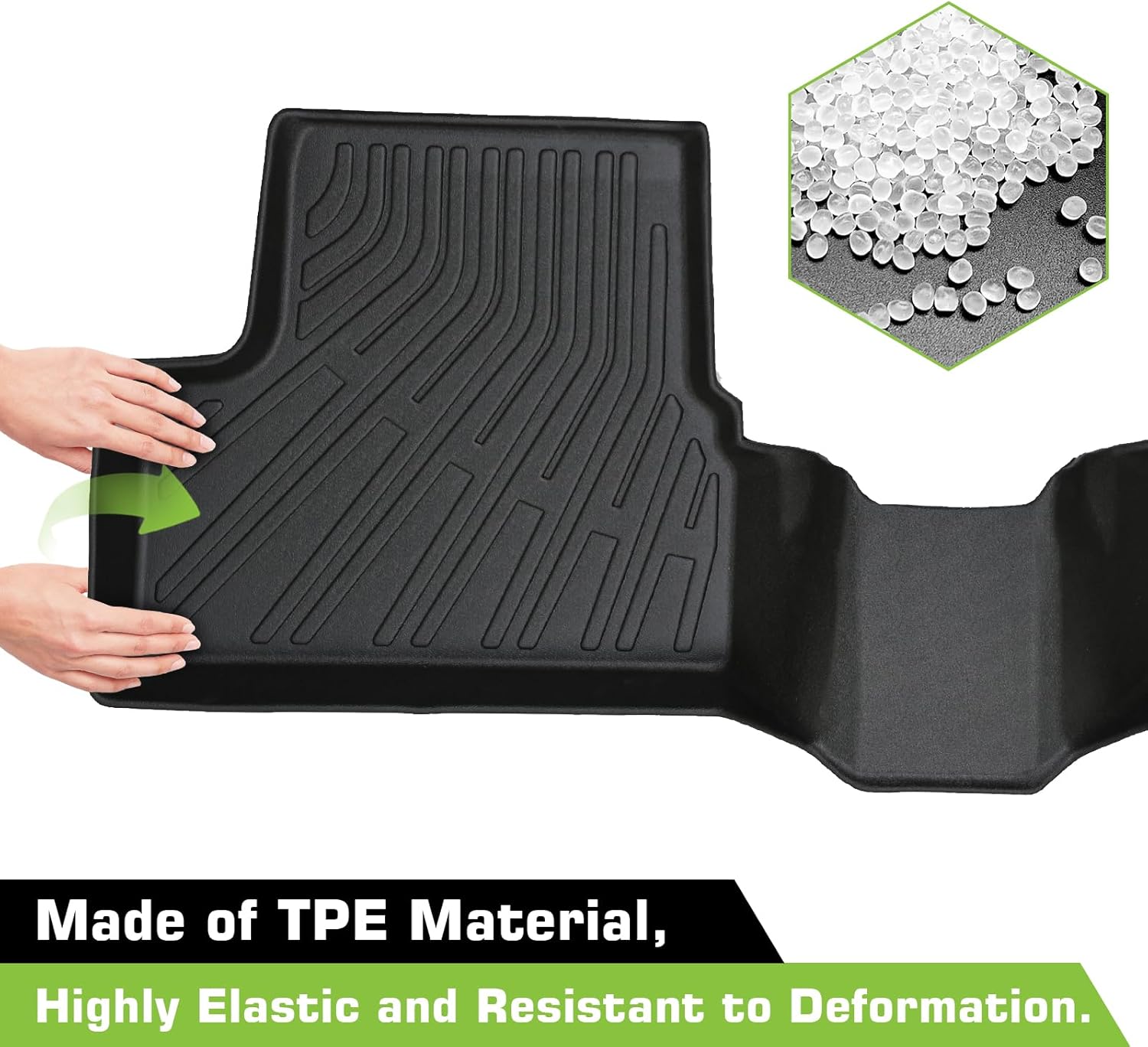 Floor Mats for Chevy Cruze 2011-2015 & Cruze Limited 2016, Heavy Duty TPE Waterproof Non-Slip All Weather Protection Custom, Floor Mats & Cargo Liner