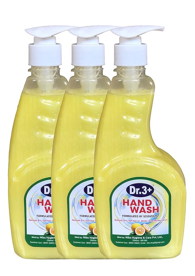 Dr.3+ Hand Wash Regular, 500ml, Pack of 3 Amazon.in Home & Kitchen
