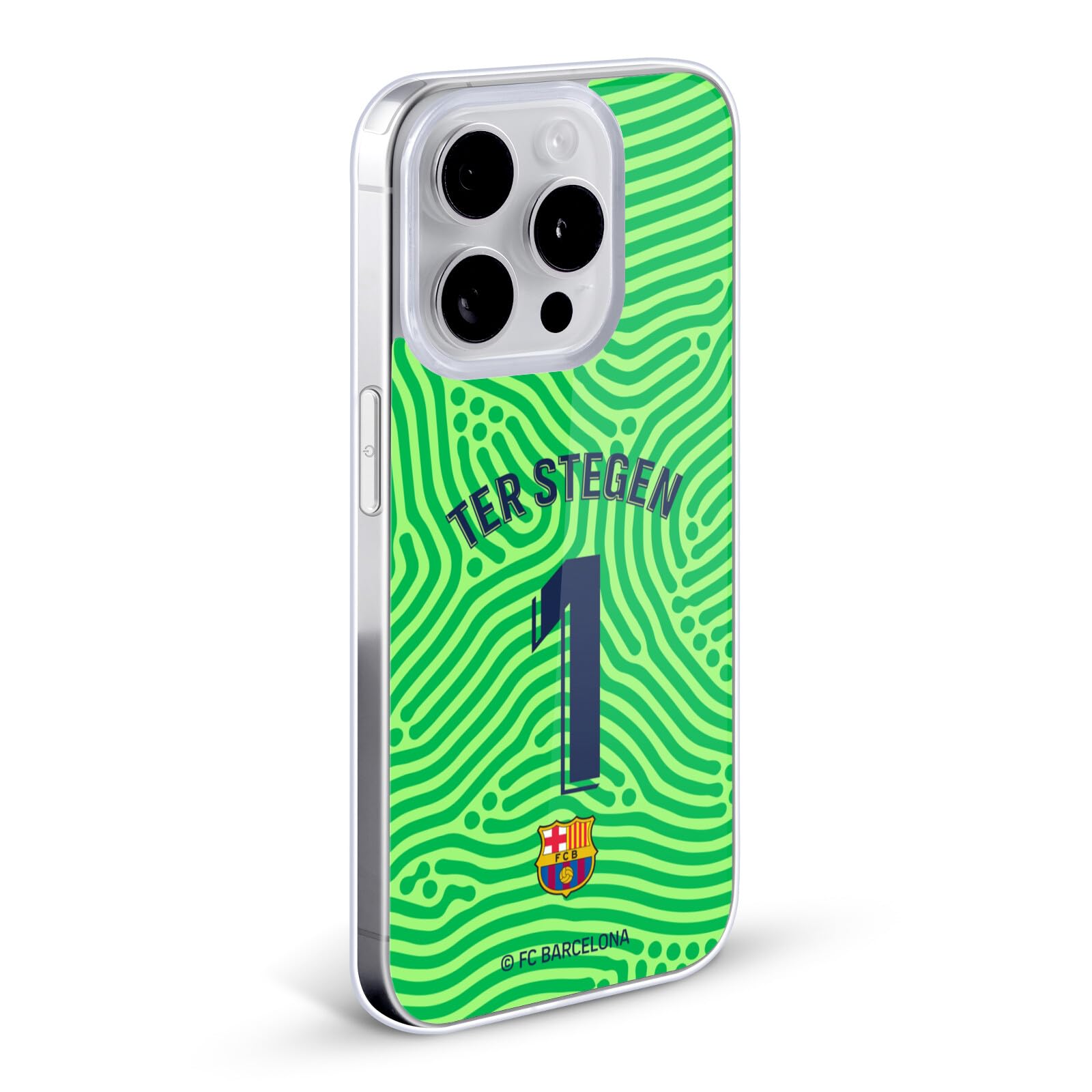 Head Case Designs Oficjalnie Licencjonowany FC Barcelona Marc-André ter Stegen 2020/21 Gracze Zestaw Domowy Grupa 1 Etui Zelowe [Ochrona Wojskowej Klasy] Kompatybilne z Apple iPhone 12 Mini