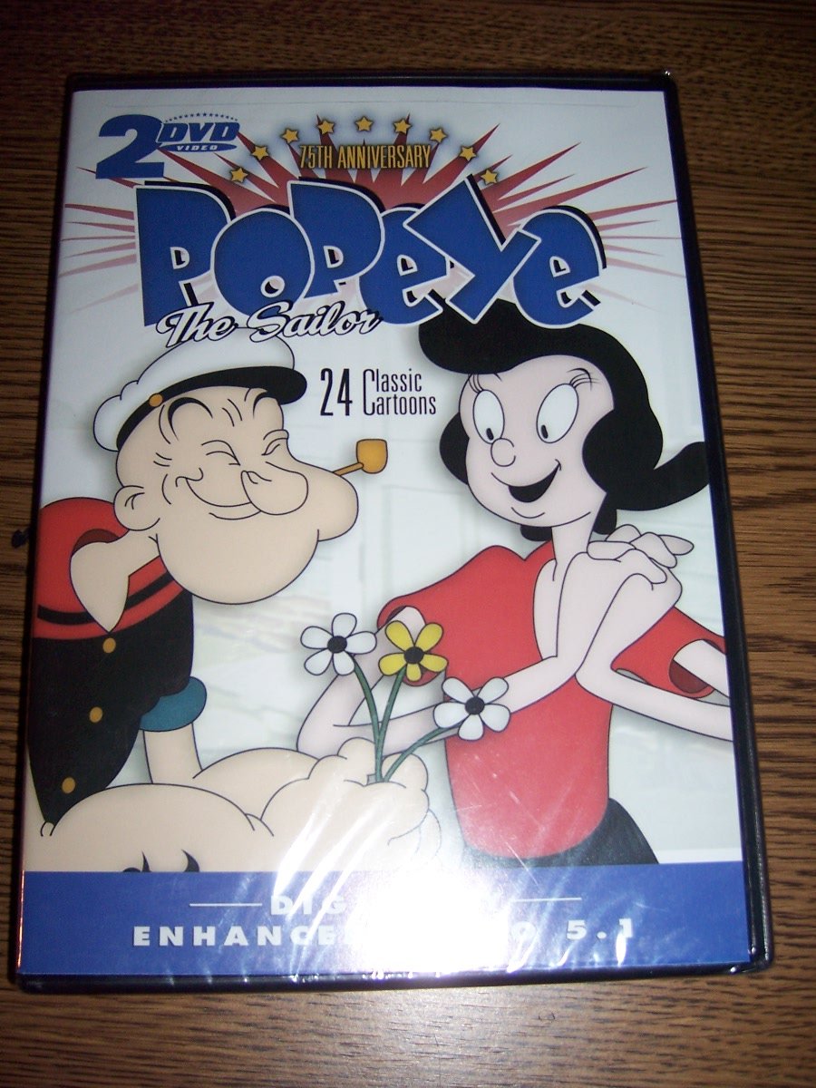 Popeye Cartoons DVD de Alemania para coleccionistas de animación clásica en versión original