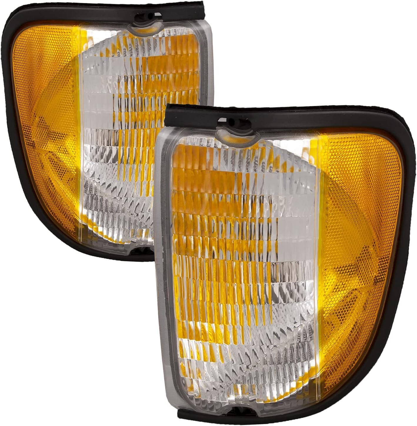 Winnebago Chalet Class C 2004-2008 RV Motorhome Pair (Left & Right) Replacement Clear Lens Headlights with Signals
