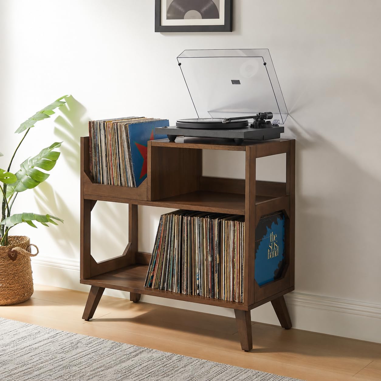 Crosley Furniture Asheville Medium Record Player Stand