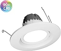 Vista 3 de NICOR Lighting DCG Series - Lámpara empotrable LED de 6 pulgadas, 2700 K (DCG621202KWH)