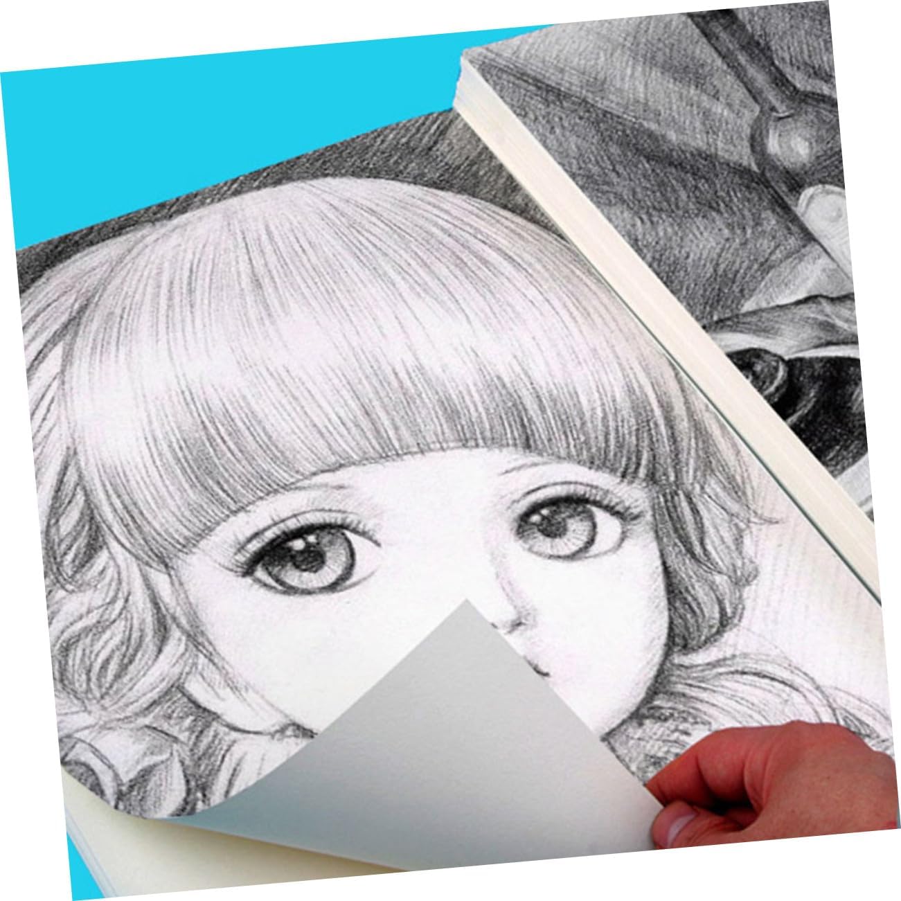 ETHZZLE 40 Sheets Thick Sketch Paper for Drawing Watercolor Painting Supplies Blank Art for Ink and Traditional Chinese Painting Student and Professional Use
