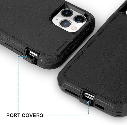 Miniatura 5 de CAFEWICH Funda para iPhone 11 Pro, resistente y duradera Defender 3 en 1, a prueba de golpes, funda protectora de cuerpo completo para iPhone 11 Pro