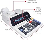 Sharp EL-1197III Calculatrice d'impression de couleur avec horloge et calendrier