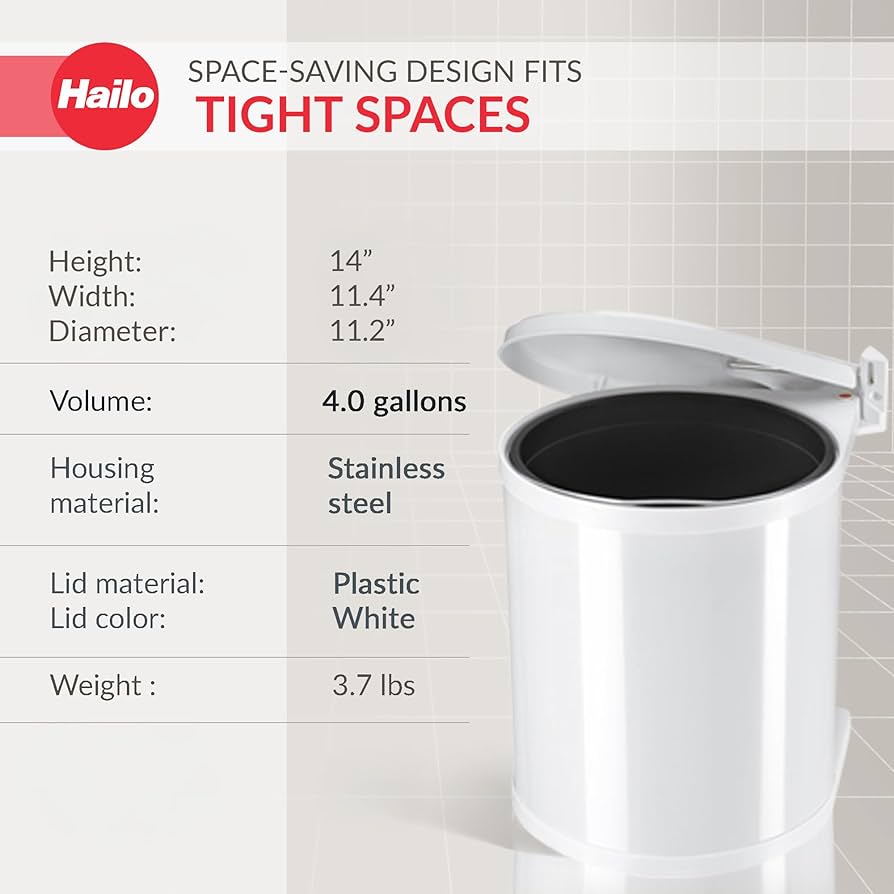 ハイロ　ゴミ箱　コンパクトボックス　ビルトイン　15L Amazon｜ハイロ(Hailo) コンパクトボックス15 L ビルトイン