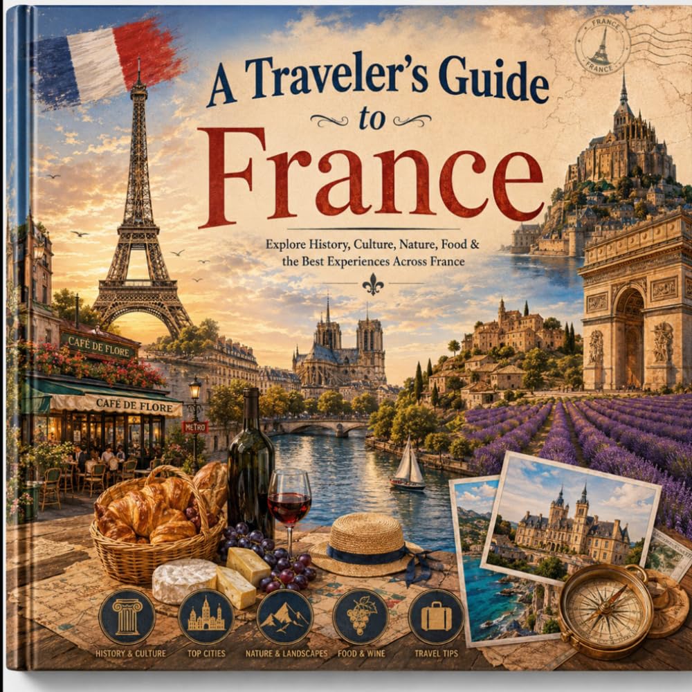 A Traveler’s Guide to France: Exploring France’s History, Culture, Cities, Cuisine, and Natural Wonders
