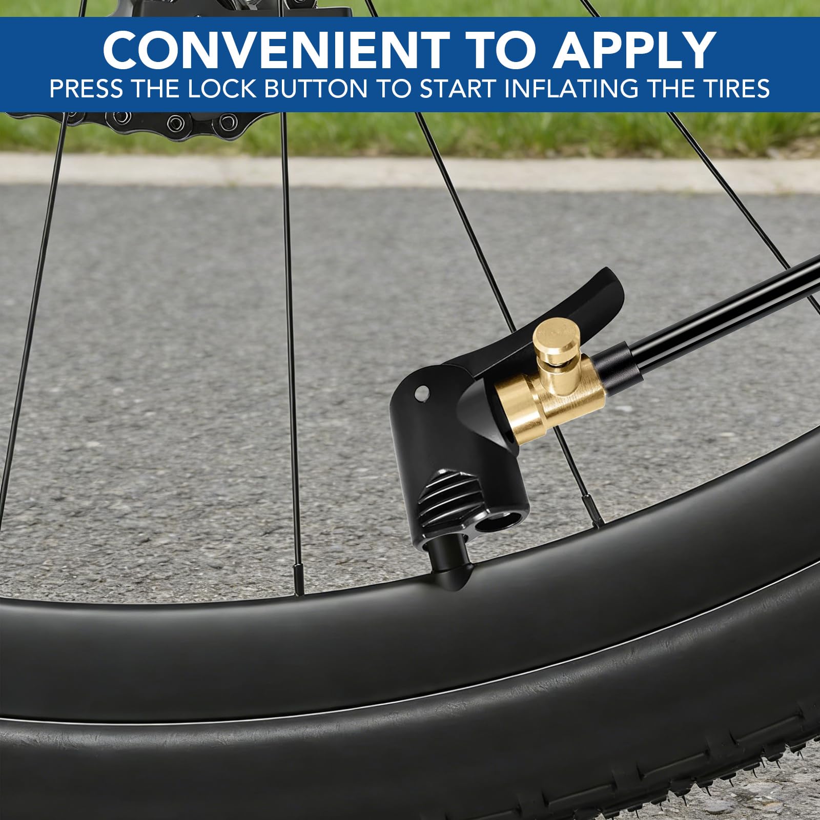 Adapter zaworu Presta z mosiądzu, końcówka do pompowania opon MTB/szosowych, kompatybilny z pompą powietrza/kompresorem do roweru, samochodu, motocykla, balonu, materaca, 2 sztuki