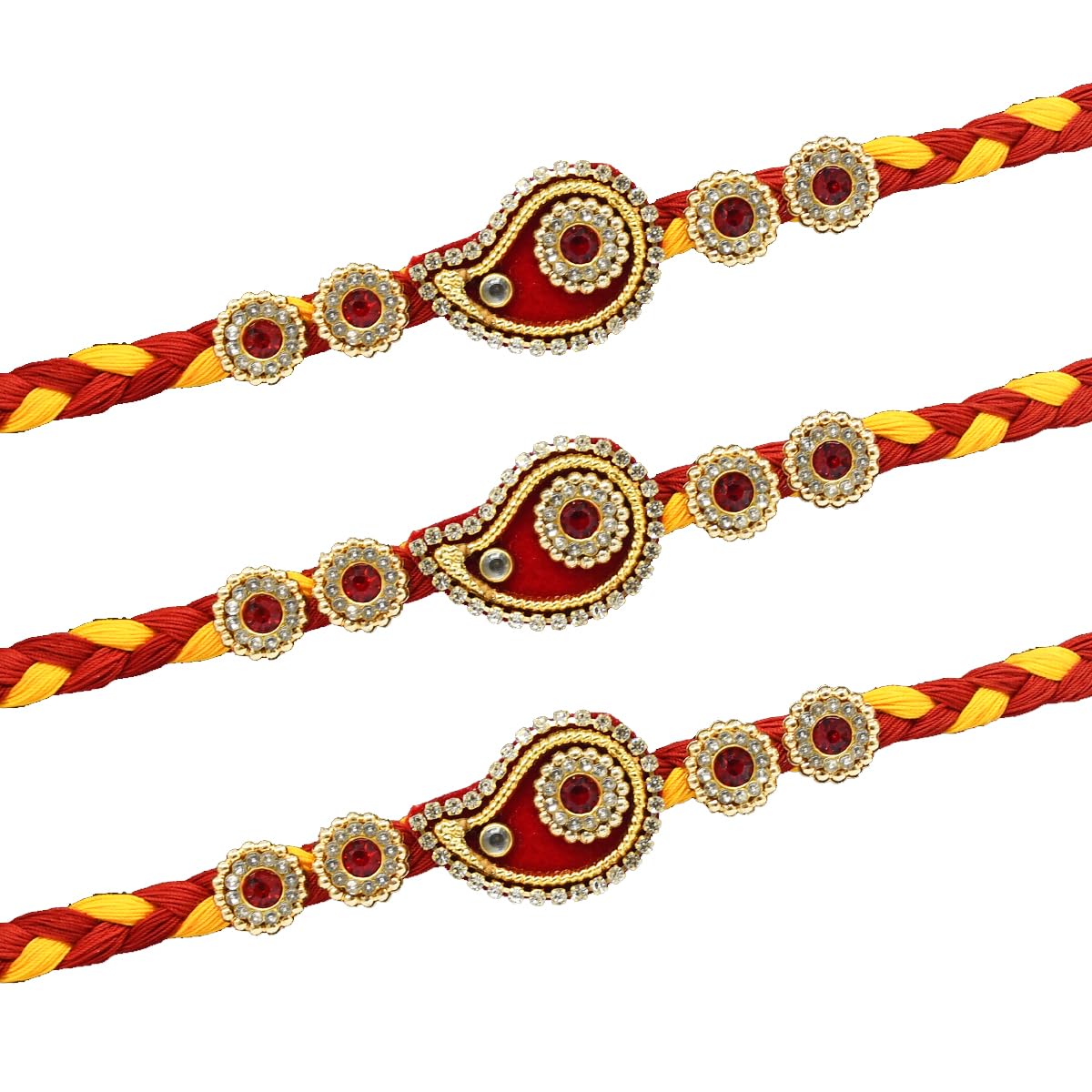 See full amazon price history chart for Saugat Traders Kundan Stone Rakhi Set of 3 - Rakhi for Brother - Mauli Rakhi for Bhai - Handmade Rakhi - Traditional Designer Rakhi with Roli Chawal Pack (Set of 3) Saugat Traders Kundan Stone Rakhi Set of 3 - Rakhi for Brother - Mauli Rakhi for Bhai - Handmade Rakhi - Traditional Designer Rakhi with Roli Chawal Pack (Set of 3) (B0D4VGTRRL) Amazon Price History, Amazon Price Tracker