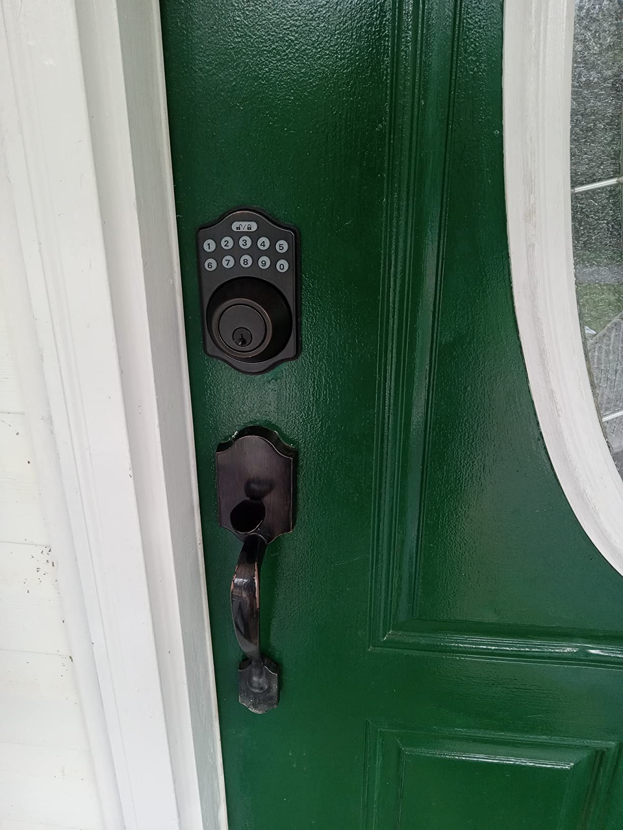 9/mo Finance Amazon Basics Traditional Electronic Keypad Deadbolt