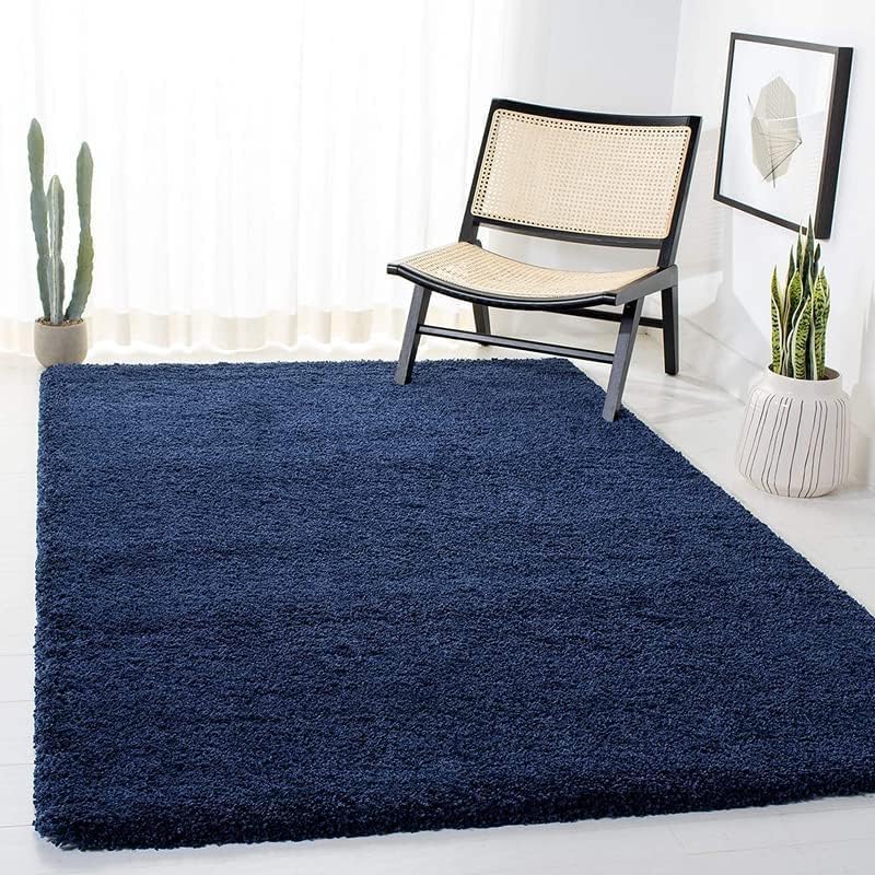 Image of Ultra-Soft Shaggy Carpet (4 X 6 FEET, Blue) Fluffy, Cozy & Durable Area Rug for Living Room, Bedroom & More ? Premium Modern Design