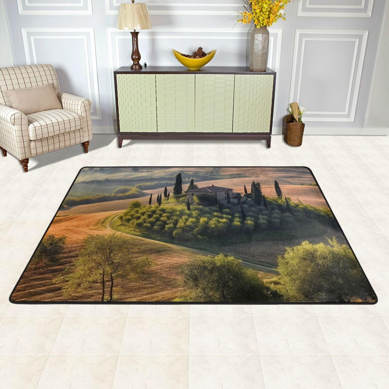 Tapis d'intérieur doux lavable pour le confort de la chambre et de la cuisine