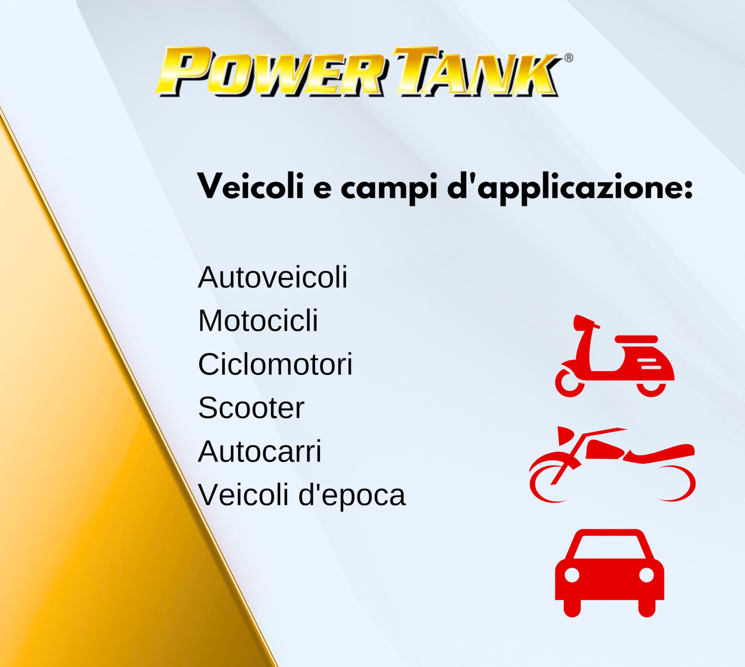 POWER TANK Gum Trattamento Serbatoio Moto Auto (100/120 Litri) Kit Very Big 2,5 kg per da Interno Serbatoi Benzina Diesel Gasolio Elimina la Ruggine Ripara Protegge Arrugginito Vespa con Antiruggine