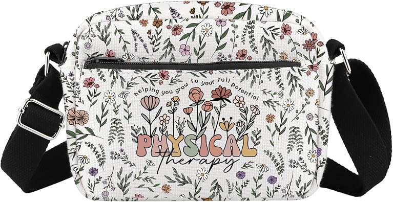 FOTAP Physical Therapy Crossbody Bag - Therapist Assistant Messenger Bag Occupational Therapist Gift PT Appreciation Gift