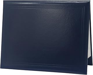 GraduatePro Diploma Cover 8.5x11 Graduation Certificate Document Holder Letter Size Navy