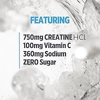 Vista 5 de CON-CRET Creatina HCl + Hidratación Tina de polvo de electrolitos Mango cítrico Electrolitos sin azúcar Fórmula de rehidratación con potasio