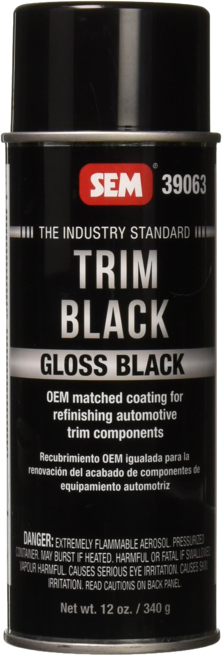 39063 Gloss Trim Black Aerosol - 12 oz.