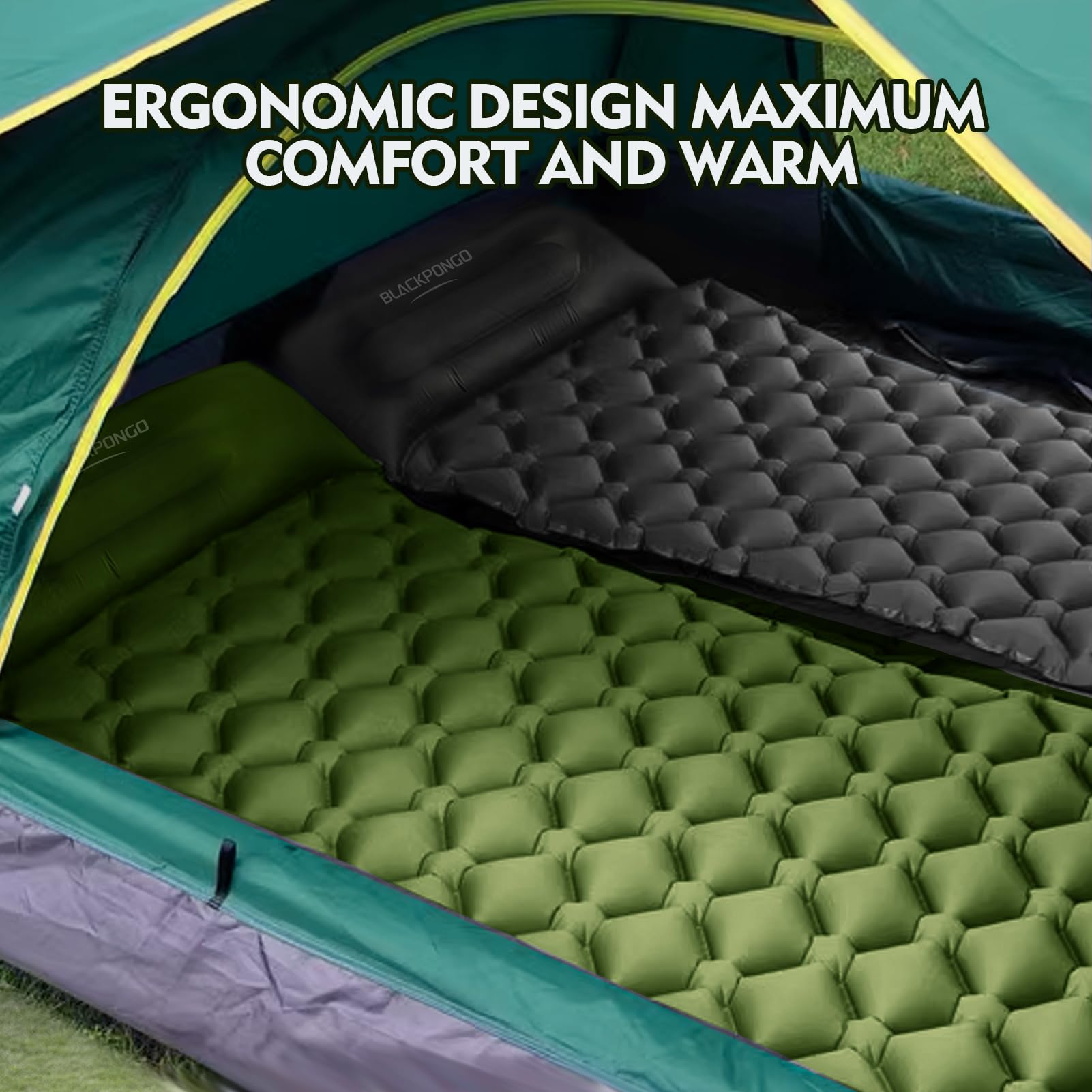 Camping Air Mattress Camping Mat, Inflatable Ultralight Sleeping
