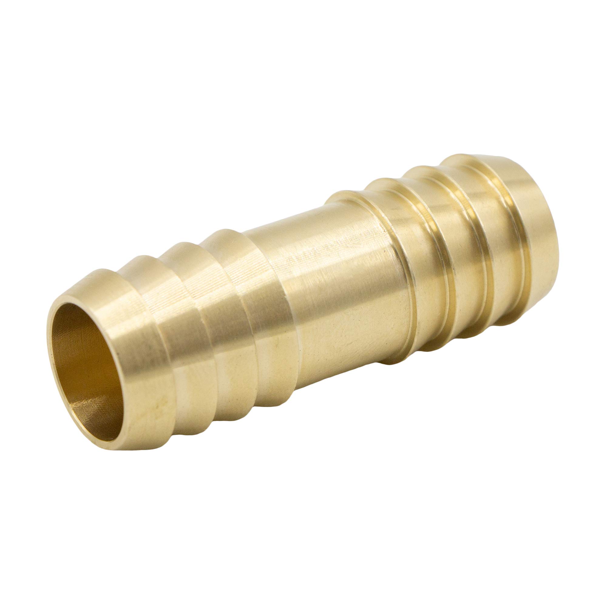 VARIOSAN Hose Connector 14856, 3/4 Inch (19 mm), Brass, with Hose Clips (Stainless Steel / V2A), Silver/Brass, 3/4" - Image 2