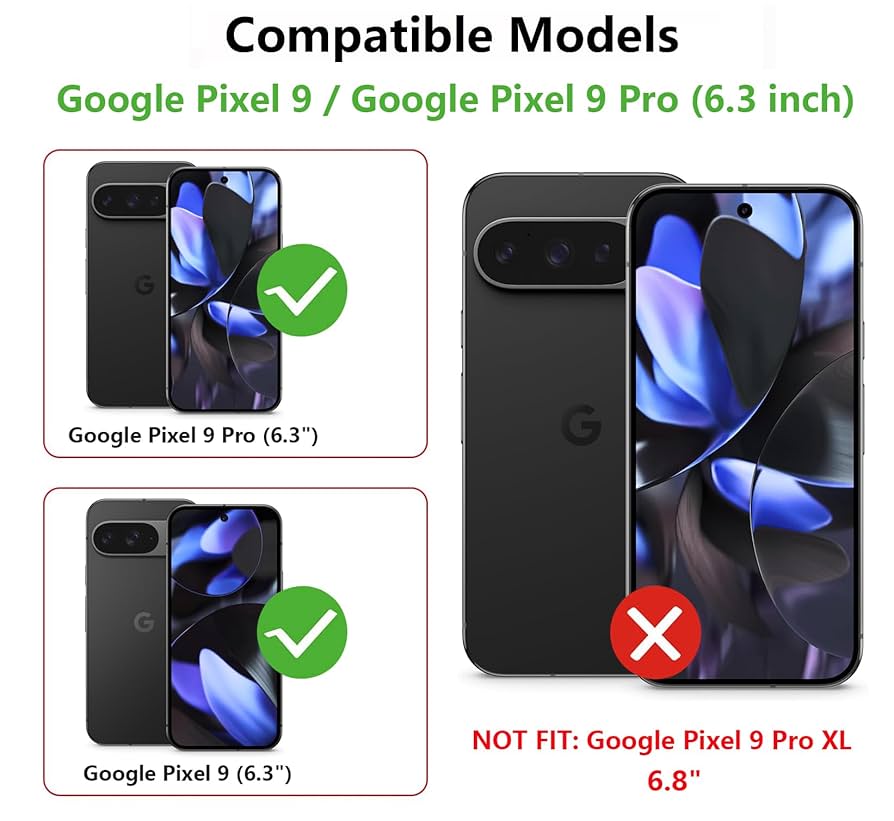 ZXHSBROK for Google Pixel 9/Pixel 9 Pro Phone Case, Military