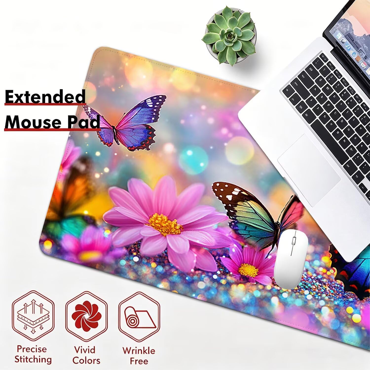 Podkładka pod mysz 1200x600x4mm, motyl komiksy-2 0x0-275