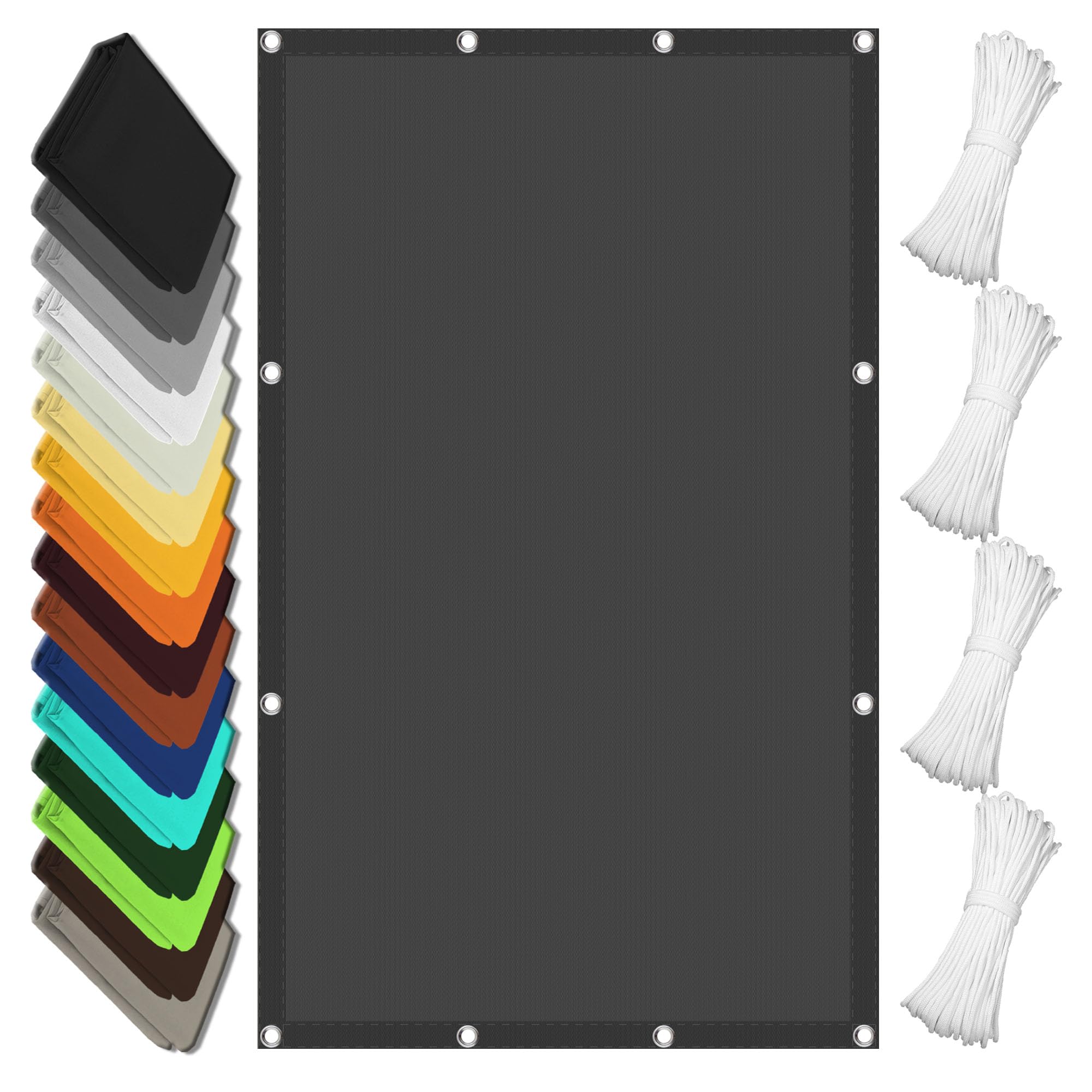 Voile d'ombrage de balcon 1.4x1.6m pour créer un coin d'ombre frais au jardin