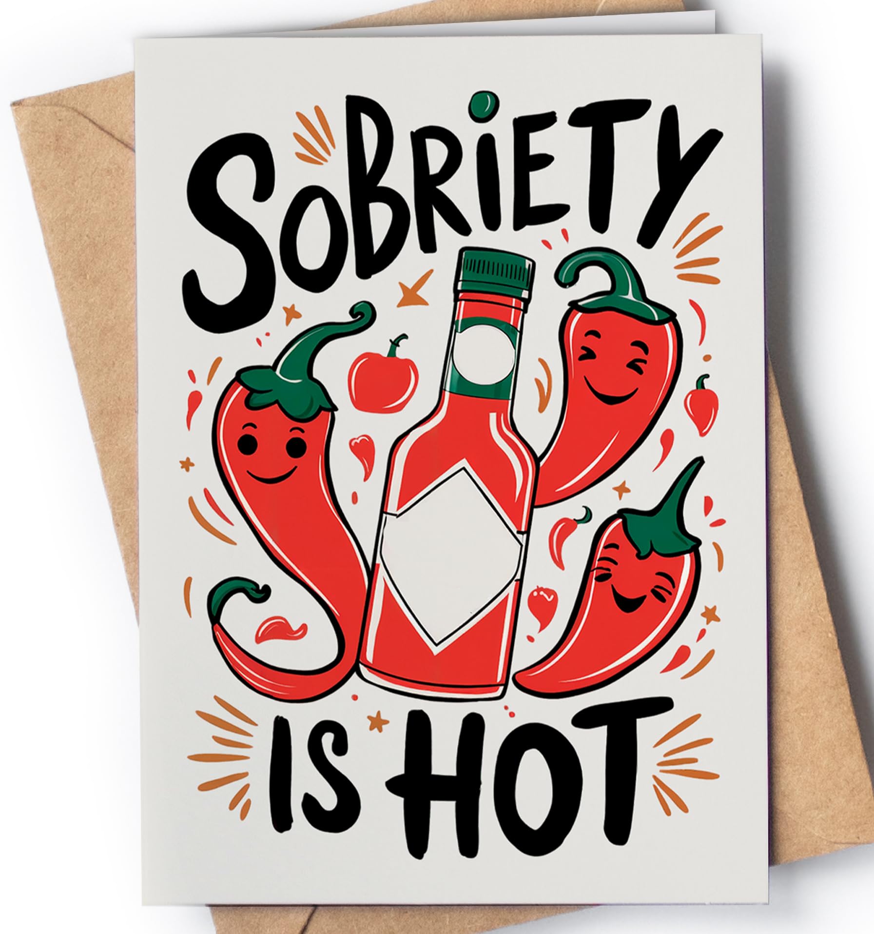 Funny Sober Card - Sobriety Card - Humorous Sober Anniversary - Soberversary for Men or Women - Addiction Recovery AA - Encouragement for Sober