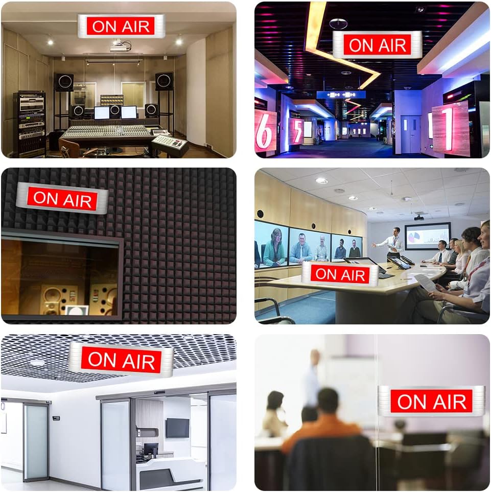 Neon Sign Light Recording Warning Sign for Studio Radio Station Office or home Decor,Different Lighting Modes Wireless Using With Remote Control (On Air)