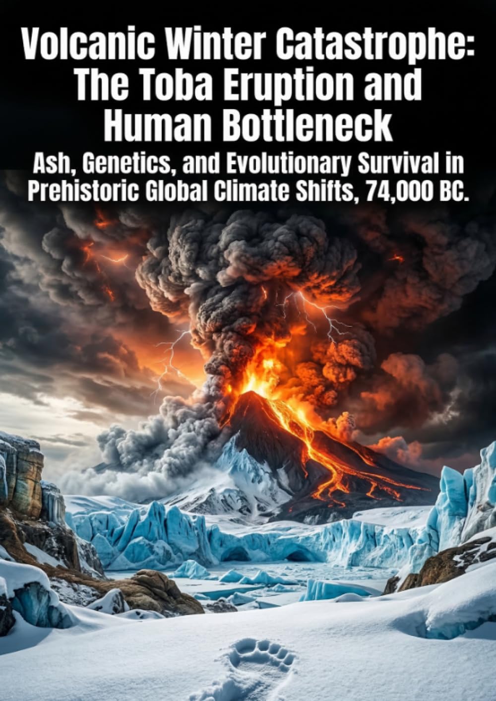 Volcanic Winter Catastrophe: The Toba Eruption and Human Bottleneck: Ash, Genetics, and Evolutionary Survival in Prehistoric Global Climate Shifts, 74,000 BC.