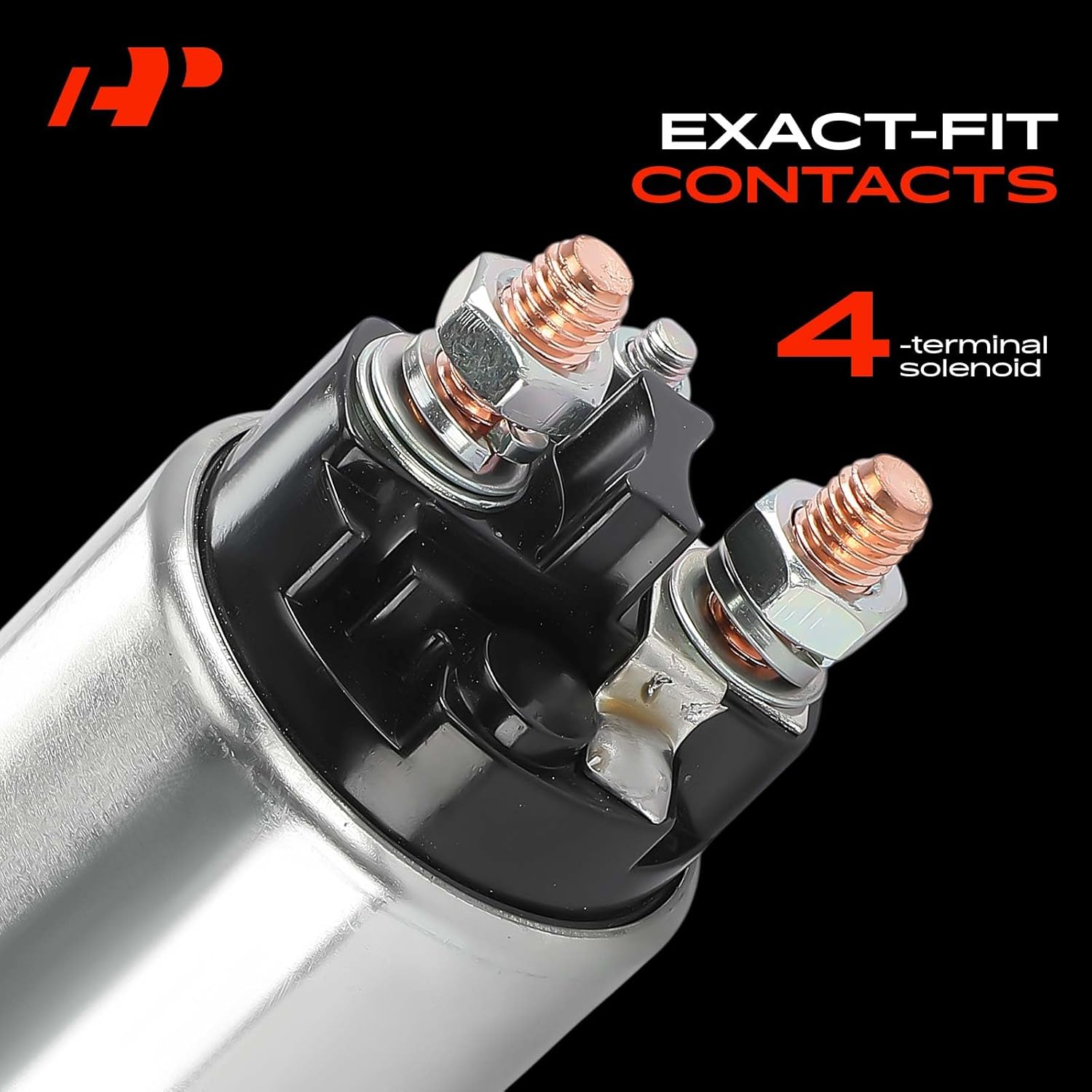 A-Premium Starter Solenoid Compatible with Chevrolet, Buick, GMC, Cadillac, Oldsmobile, Pontiac Models - Tahoe, Camaro, Yukon, Suburban 1500, Regal, Savana 1500/2500/3500, Blazer - 12V