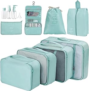 Organizer Da Viaggio Amazon Set Organizer Valigia Pezzi Cubi