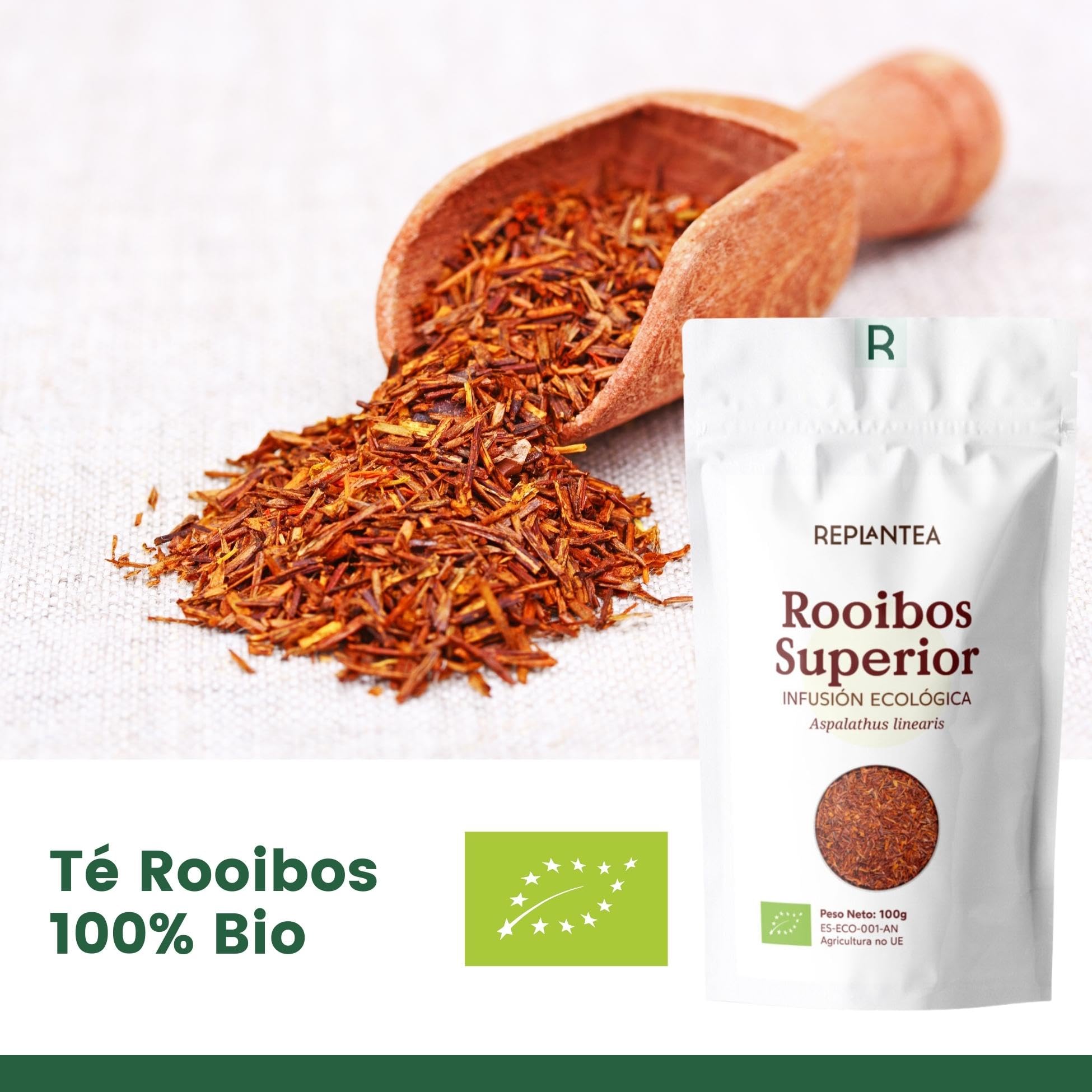 Té Rooibos Orgánico REPLANTEA® Superior 100g (50 Tazas) a Granel