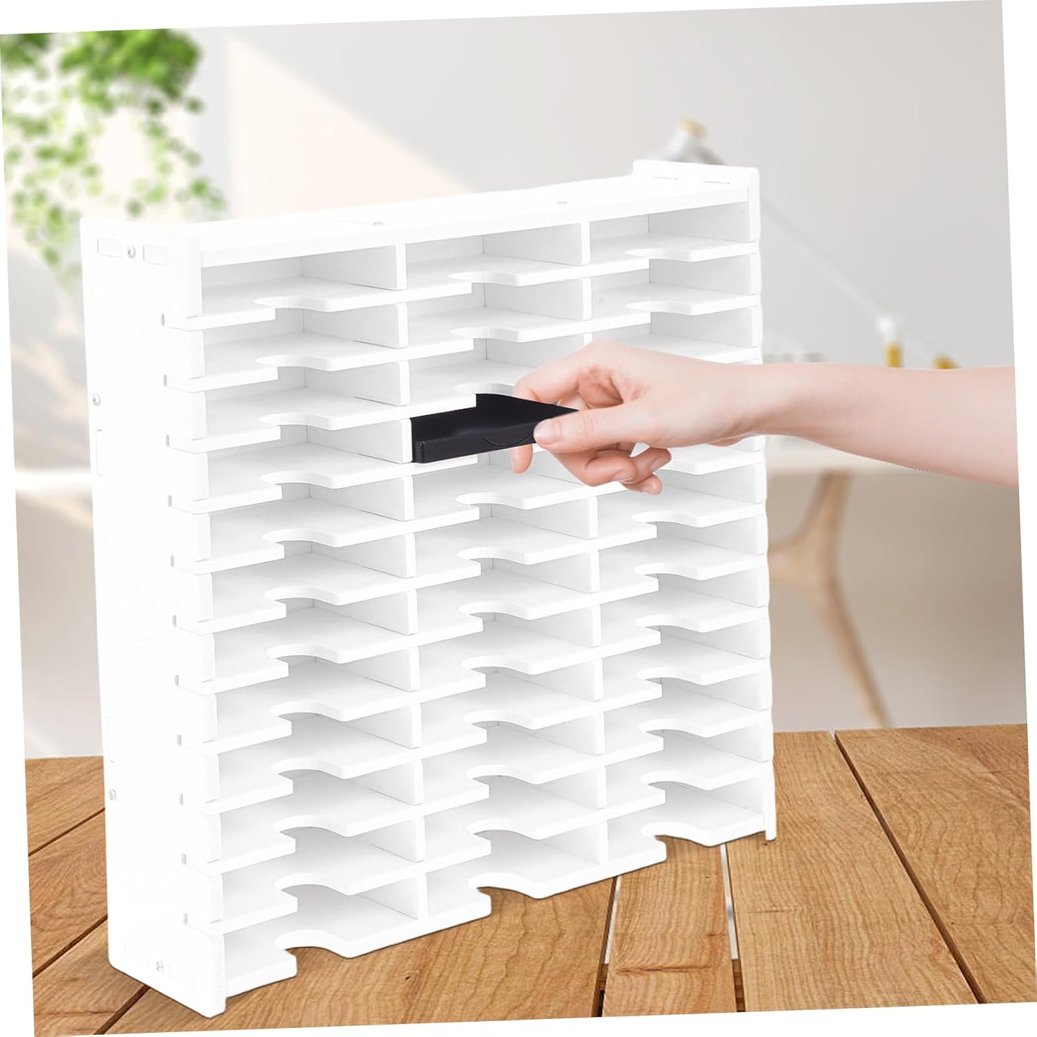 Dvd Storage Case Multi-grid Disc Holder for and Game Discs Compact Storage Box Capacity for Organizing and Protecting Compartments