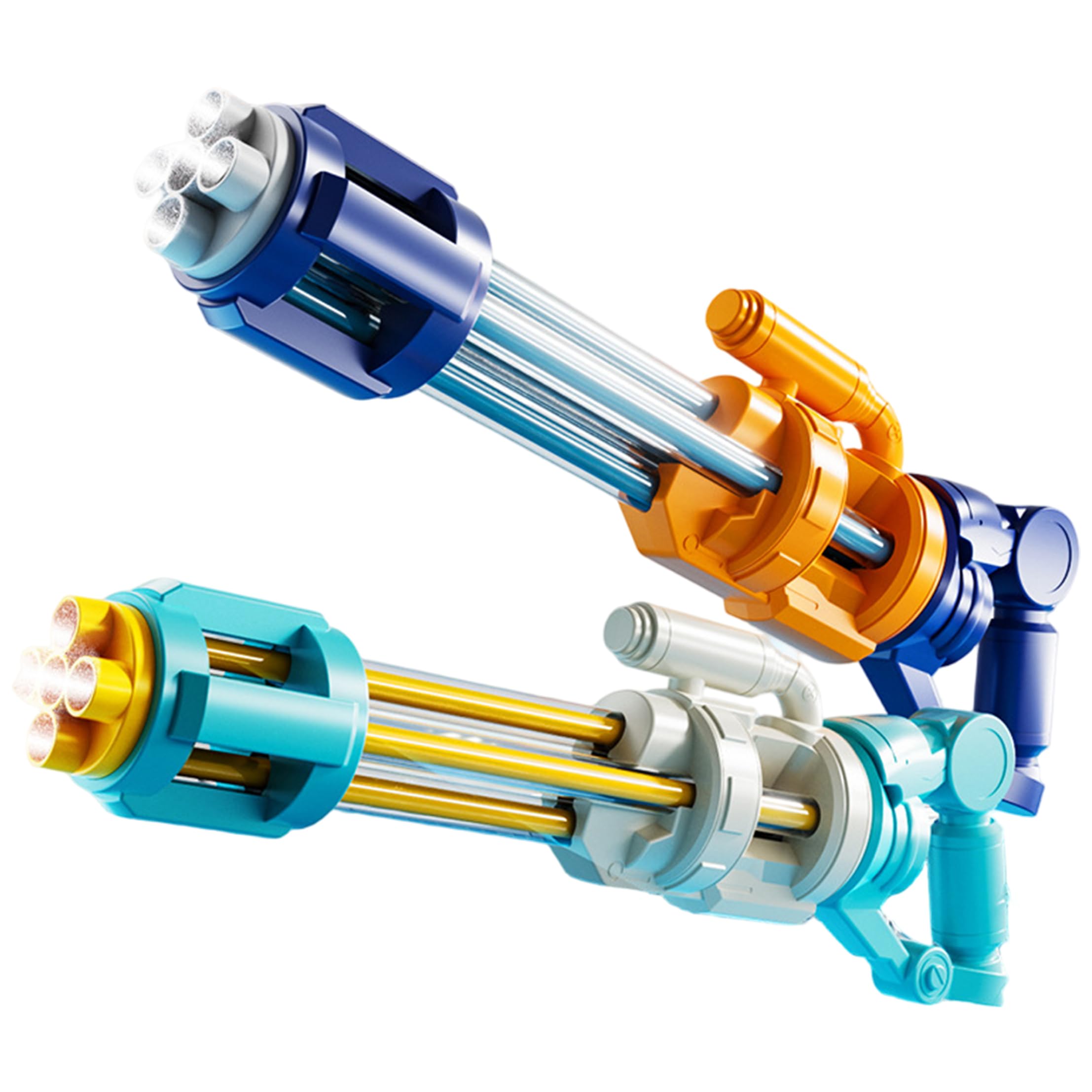 Pistole | Pistole ad Acqua Super Soaker 2 Pezzi, Pistola ad Acqua con Macchina a Flusso con Portata di 49 Piedi per attività di Gioco di Feste in Giardino sulla Spiaggia, Azzurro e Blu Scuro