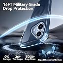 AIBEX Back Cover for Apple iPhone 16 MagSafe Compatible with OStand Ring Kickstand Magnetic Metal Alloy Ring | Wireless Charging | Slim Thin Scratch Resistant Armor | Shockproof Protective Case - Blue gallery image