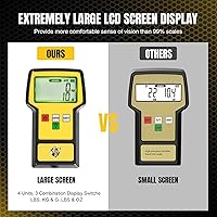 Vista 2 de YELLOW JACKET Báscula de refrigerante 110 libras HVAC Freon Scale Pantalla LCD Ultra-Grande Escala de carga electrónica de refrigerante de alta