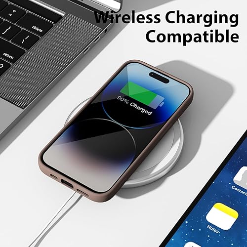 Miniatura 7 de Oakxco Funda de silicona para iPhone 14 Pro con protector de pantalla, para mujeres y niñas, bonita funda protectora con funda de cámara, ajuste