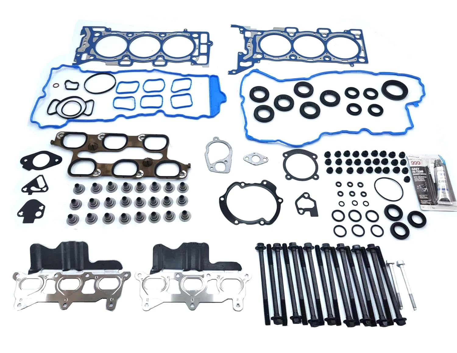 Full Head Gasket Set with Bolts 09-16 fits for Buick Enclave | Fit for Chevy Traverse, fits for GMC Arcadia, fits for Saturn Outlook 3.6L V6 DOHC 24v| HS26376PT-5, ES72274
