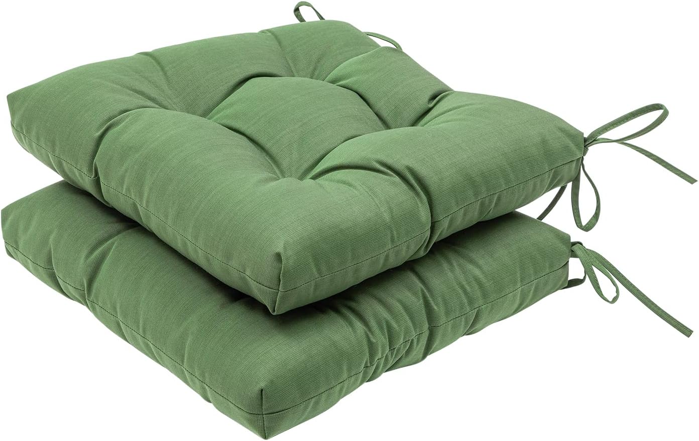 QILLOWAY Indoor/Outdoor Square Seat Patio Cushion - 19-Inches,Pack of 4 (Grey)